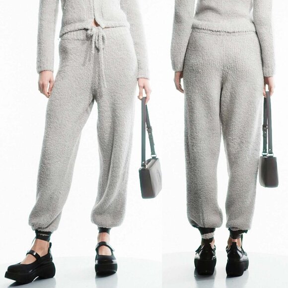 NEW TheOpen Product OPEN YY Woolly Knit Track Pants Gray Jogger $269 Ssense NWT - Picture 1 of 16